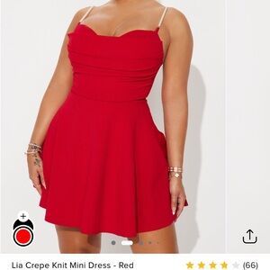 Fashion Nova Scarlet Mini Dress
